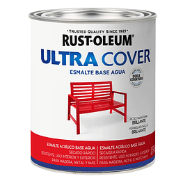 Esmalte al Agua Ultra Cover 946ml Rojo Manzana Brillante  - Rust Oleum