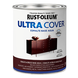 Esmalte al Agua Ultra Cover 946ml Marrón Brillante  - Rust Oleum