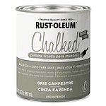 Pintura Chalked Tizada Base Agua 877ml Gris Campestre  - Rust Oleum