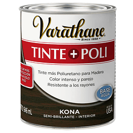 Barniz de Poliuretano + Tinte Base Agua 946ml Kona  - Varathane