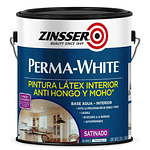 Esmalte al Agua Perma-White 3.785lts Blanco Satinado  - Zinsser