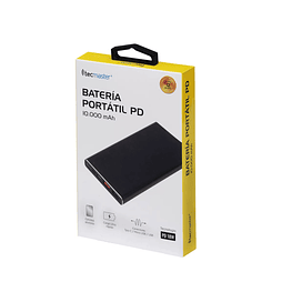 Batería Powerbank 2 USB A + 1 USB-C 10.000mAh  - Tecmaster