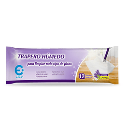 Trapero Húmedo desechable aroma Lavanda 12un  - eClean Chile