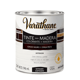 Tinte para Madera Satinado 946ml Negro  - Varathane