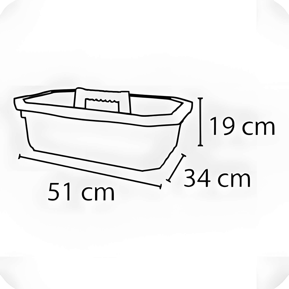 Canasto de uso múltiple  51x34x19cm - Truper