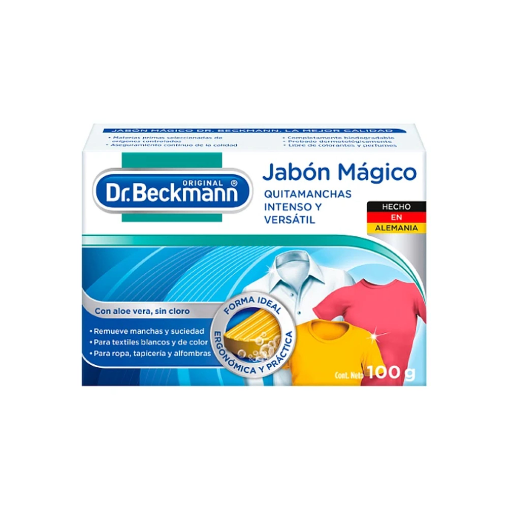 Jabón Mágico en barra Quitamanchas Intenso 100grs  - Dr. Beckmann