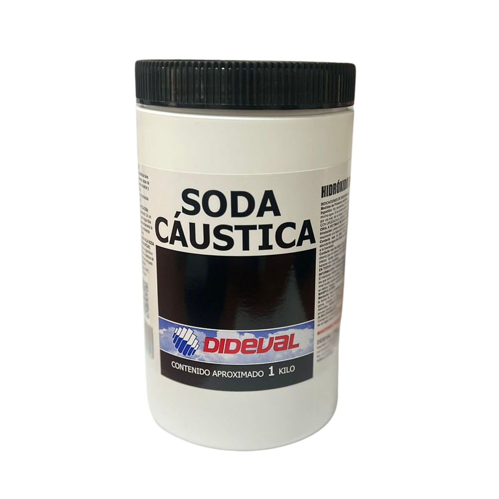 Soda Caustica en perlas (Pote) 1 Kg  - Dideval