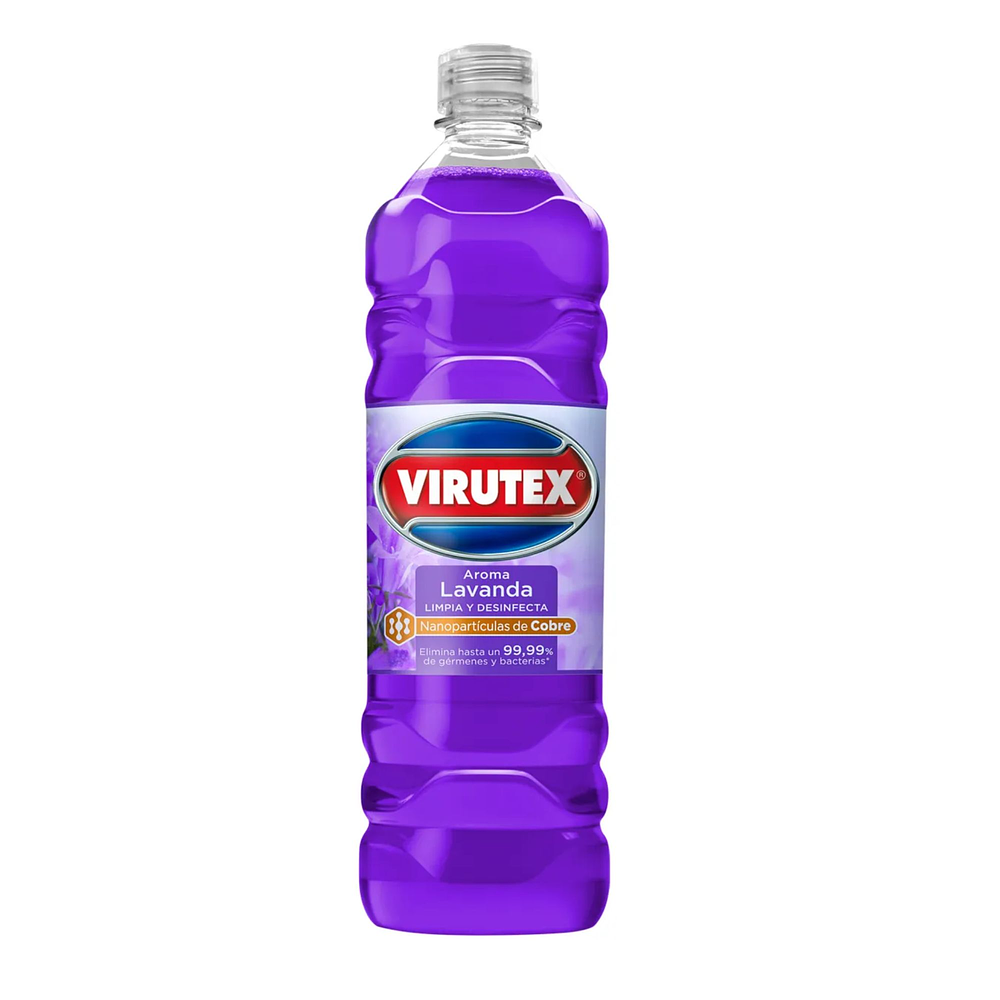 Limpiador de Pisos y Superficies Desinfectante Aroma Lavanda 900ml  - Virutex