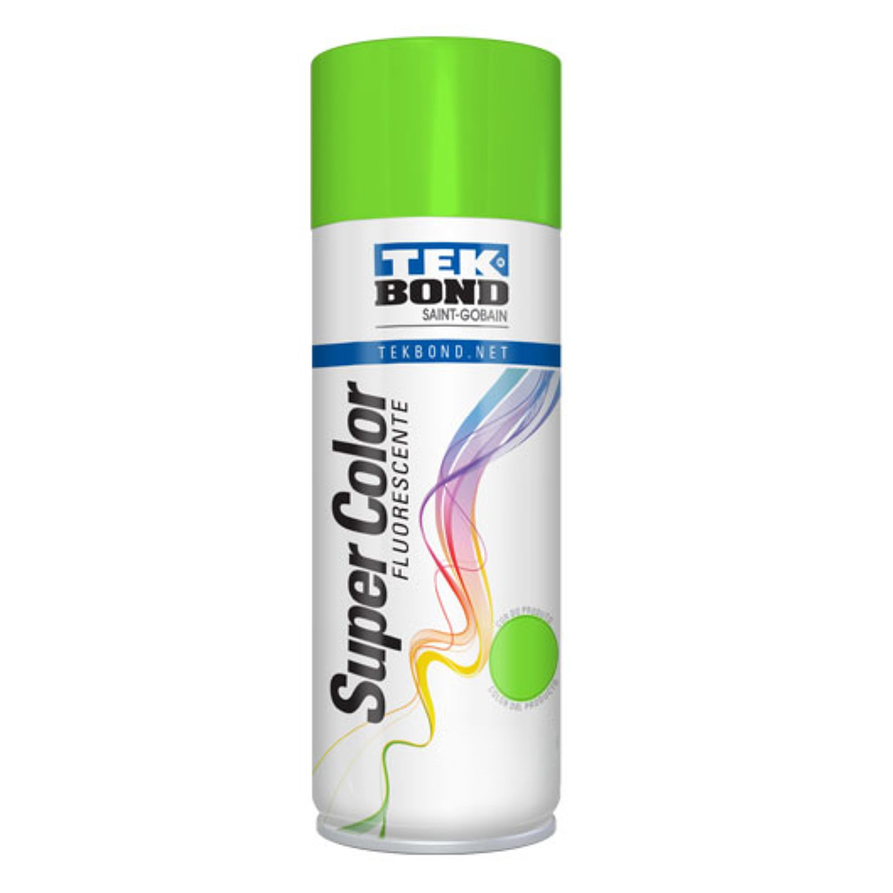 Pintura Spray 400ml Fluorescente Verde  - TEKBond