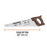 Serrucho Carpintero 20" / 500mm  - Truper