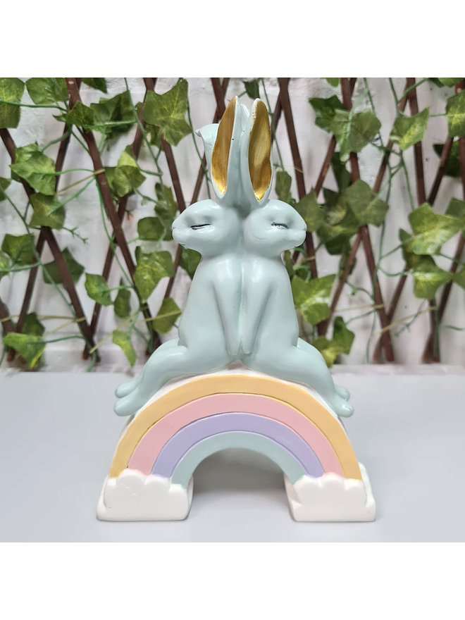 Conejitos pareja arcoiris 1