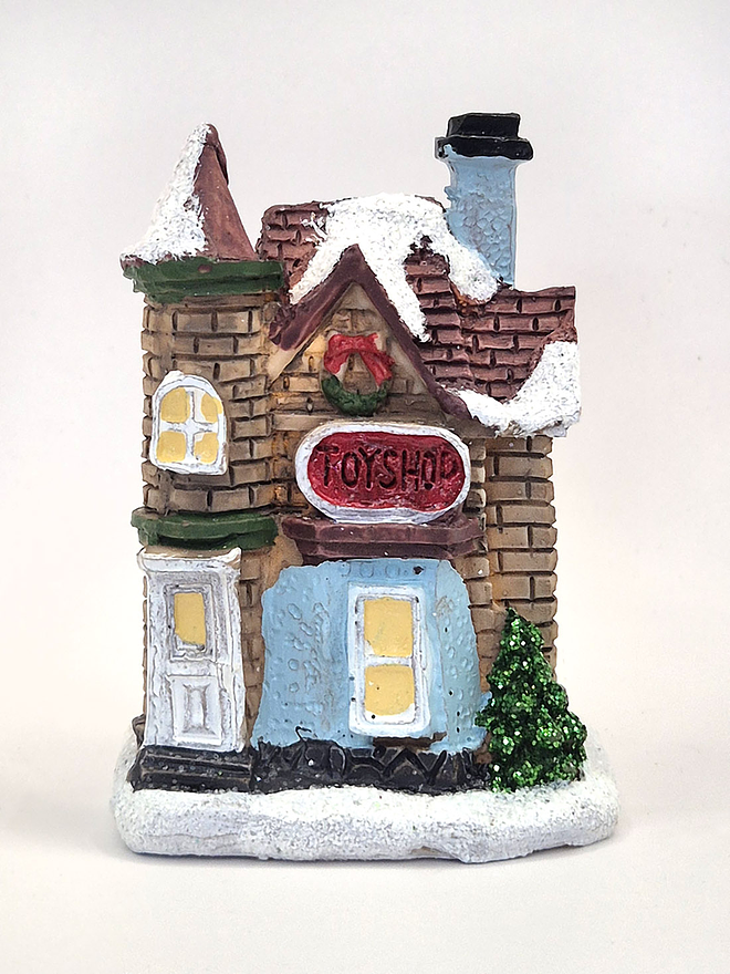 Casita navidad luz Toy Shop M4 1