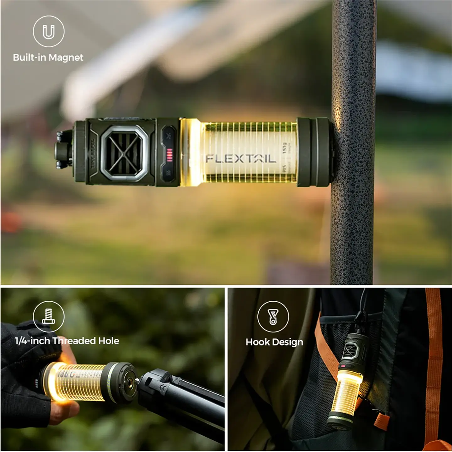 Repelente con Linterna FLEXTAIL TINY REPELLER S - 2-en-1  1