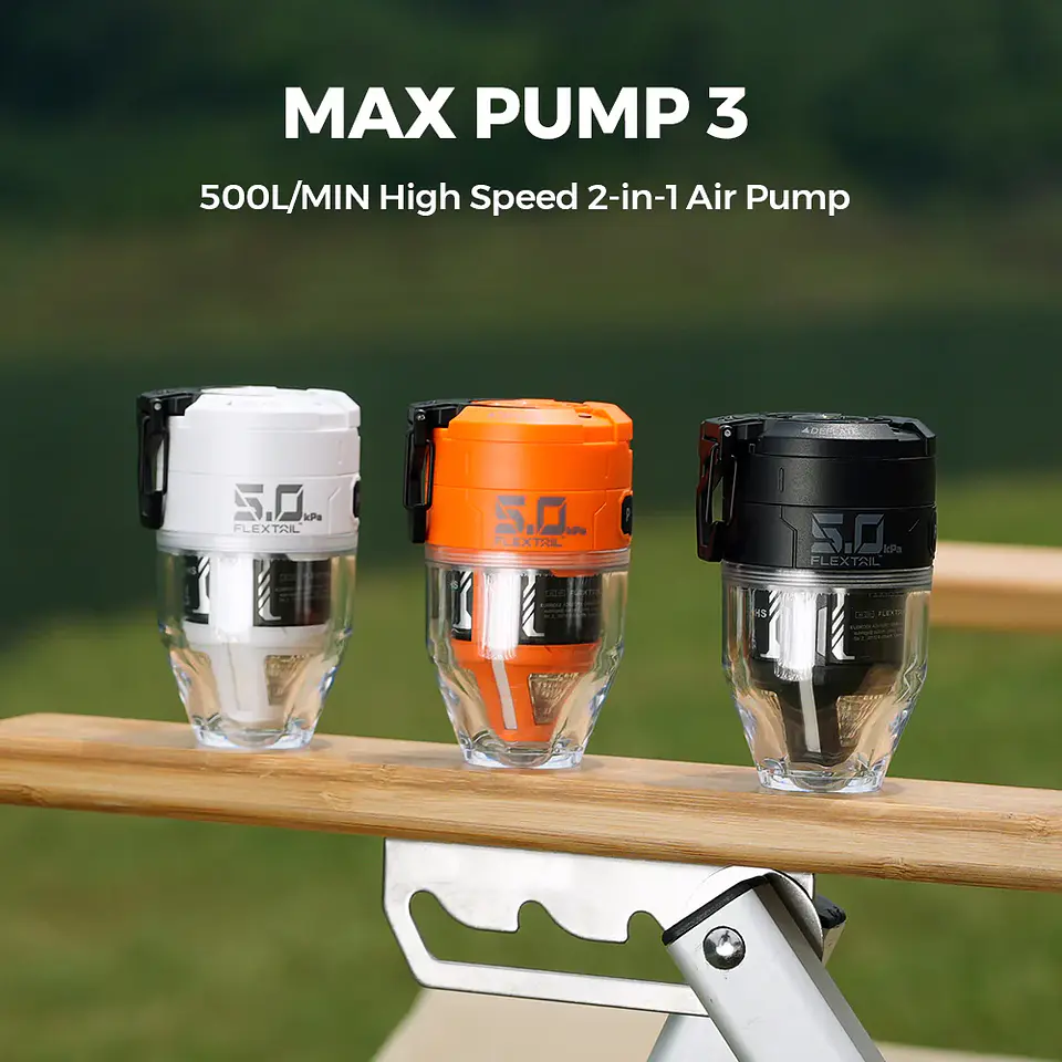 FLEXTAIL Max Pump 3 – Inflador Portátil y Linterna de Camping 2 en 1. 6