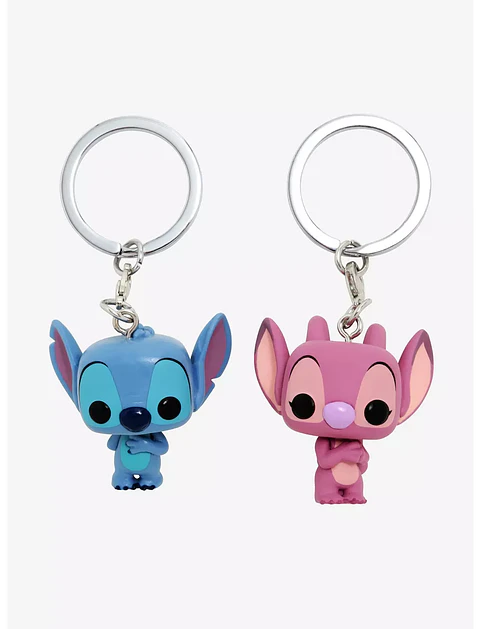 Llavero Pocket POP! Stitch & Angel 2pack - Disney: Lilo & Stitch