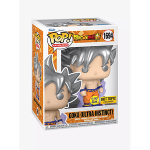 Funko Pop! Goku (Ultra Instinct) (Glow In The Dark) #1694 Hot Topic Exclusive - Dragon Ball Super
