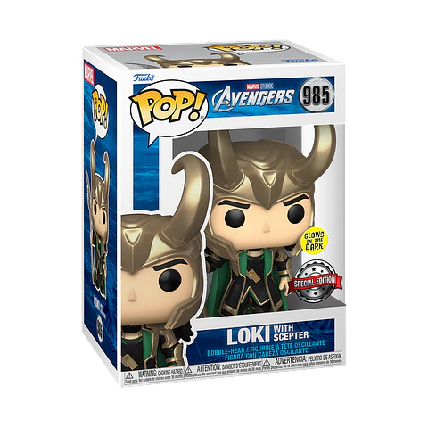 Funko Pop! Loki with scepter #985 Special Edition - The Avengers