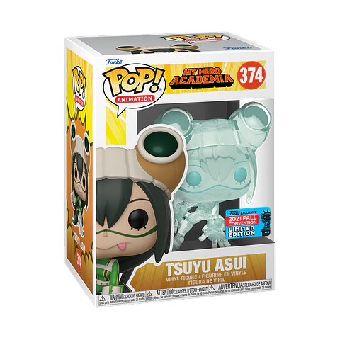Funko Pop! Tsuyu Asui #374 (Invisible) 2021 Fall Convention - My Hero Academia (Caja con detalle)