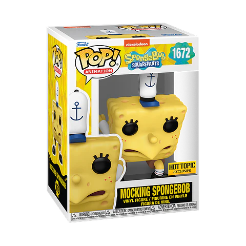 Funko Pop! Mocking Spongebob #1672 Hot Topic Exclusive - Bob Esponja