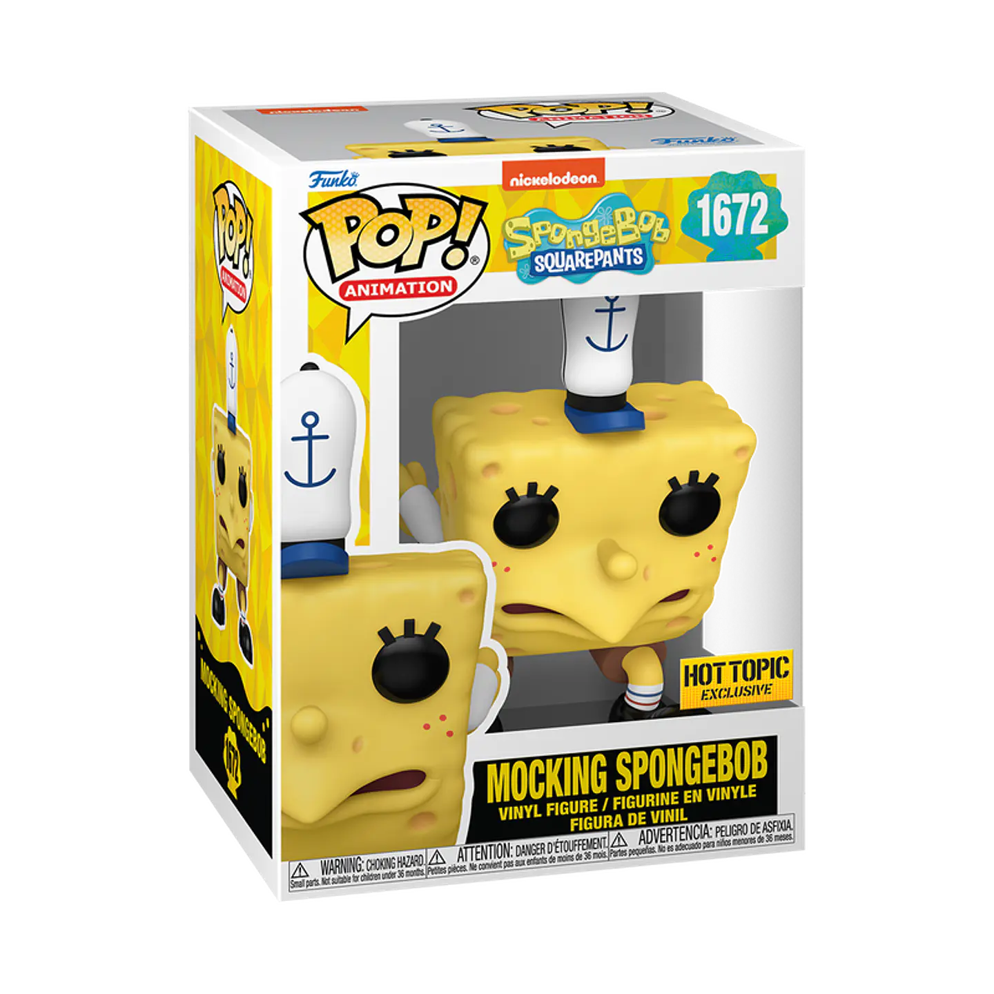 Funko Pop! Mocking Spongebob #1672 Hot Topic Exclusive - Bob Esponja 1