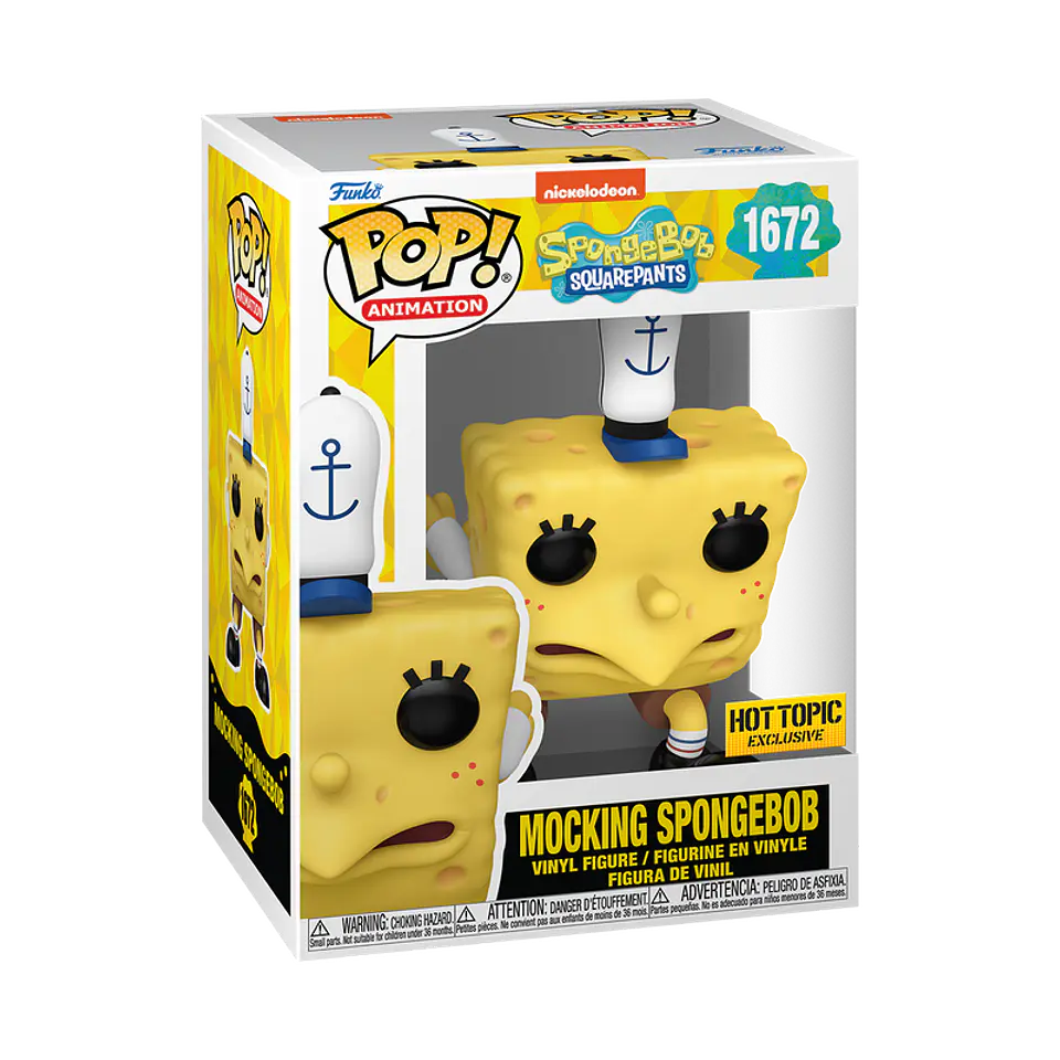 Funko Pop! Mocking Spongebob #1672 Hot Topic Exclusive - Bob Esponja 1