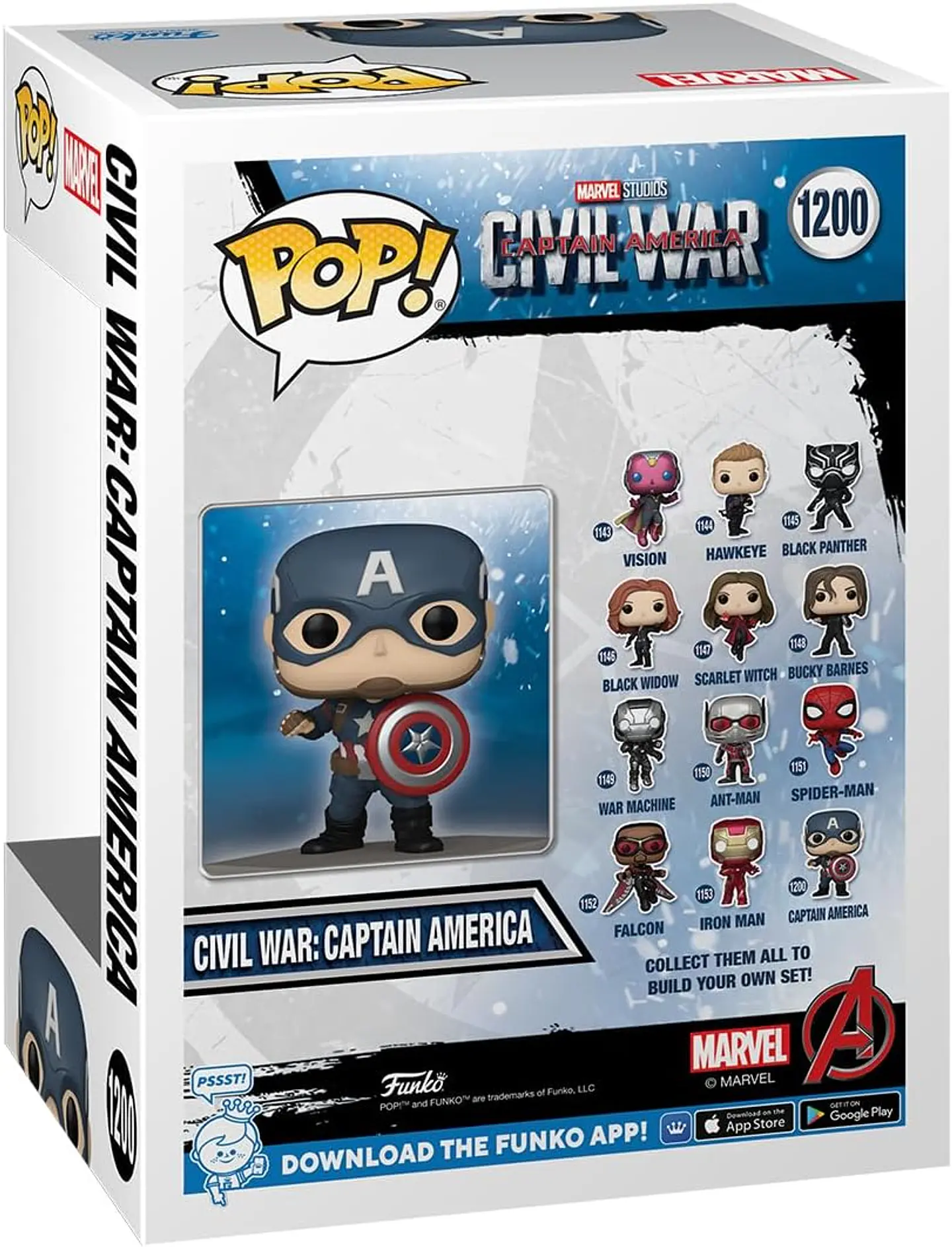 Funko Pop! Captain America #1200 Amazon Exclusive - Capitán América: Civil War 3