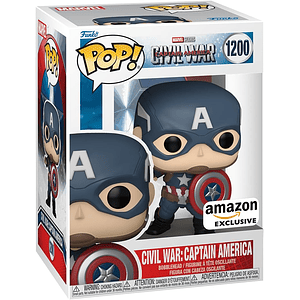Funko Pop! Captain America #1200 Amazon Exclusive - Capitán América: Civil War