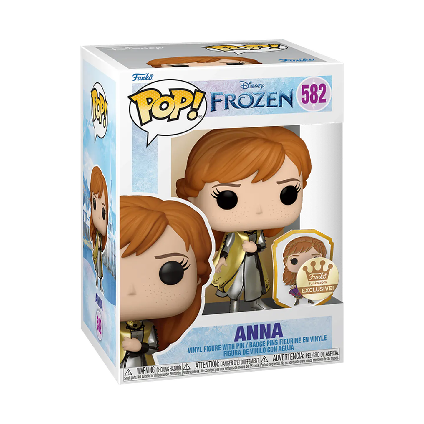 Funko Pop! Anna (Gold) with Pin #582 Funko Shop Exclusive - Disney: Frozen 1