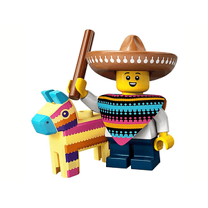 Lego Minifigura: Chico con piñata - Serie 20