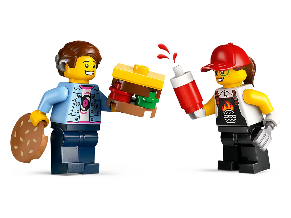LEGO 60404: Camión de Hamburguesas 3