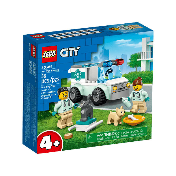 LEGO 60382: Furgoneta Veterinaria de Rescate