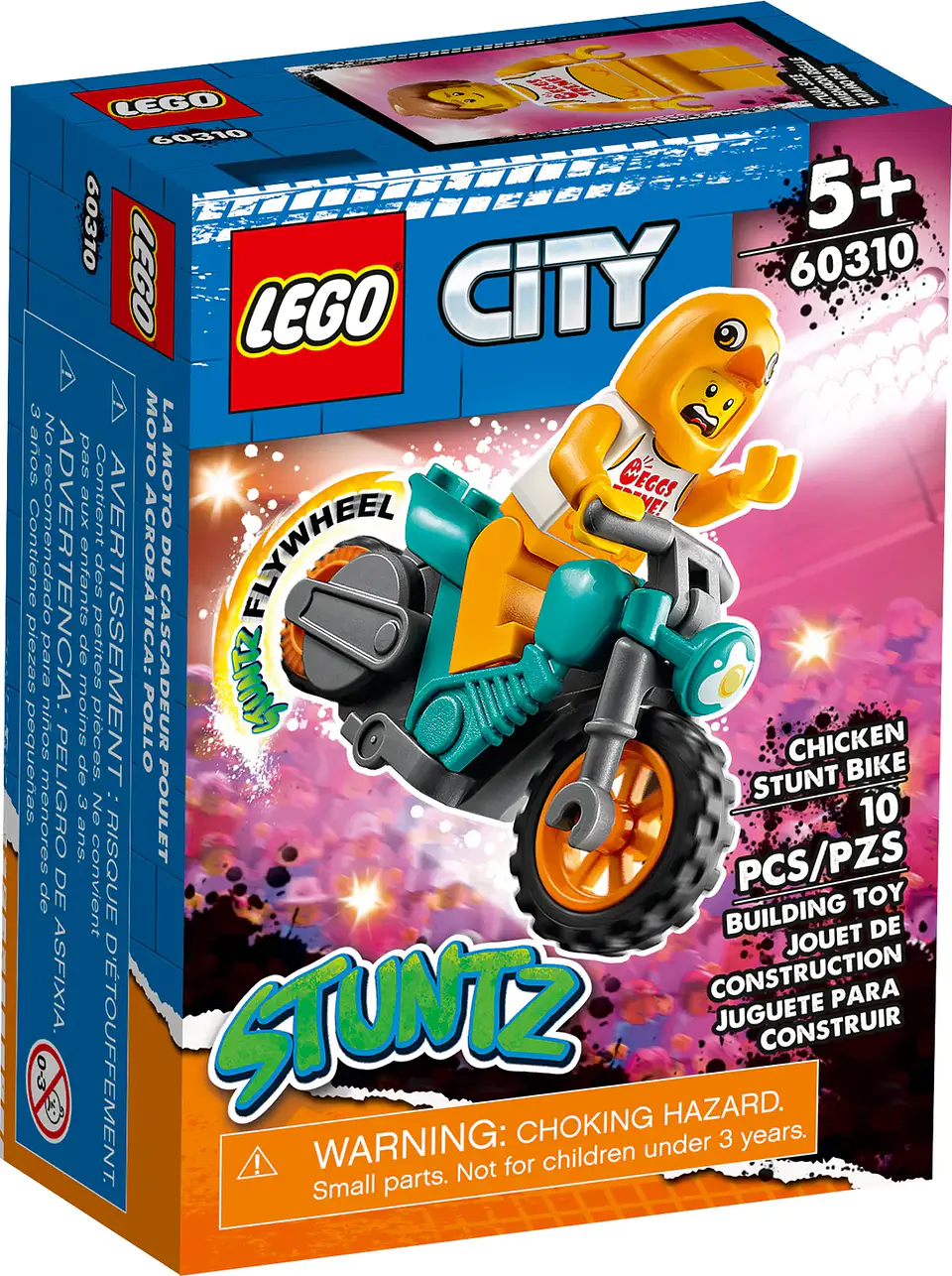LEGO 60310 Moto Acrobática: Pollo 1