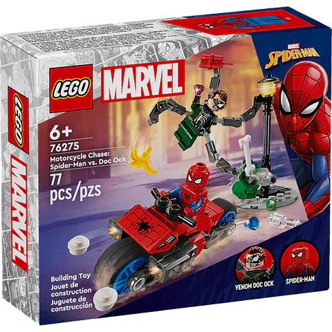 LEGO 76275 Persecución en Moto: Spider-Man vs. Doc Ock