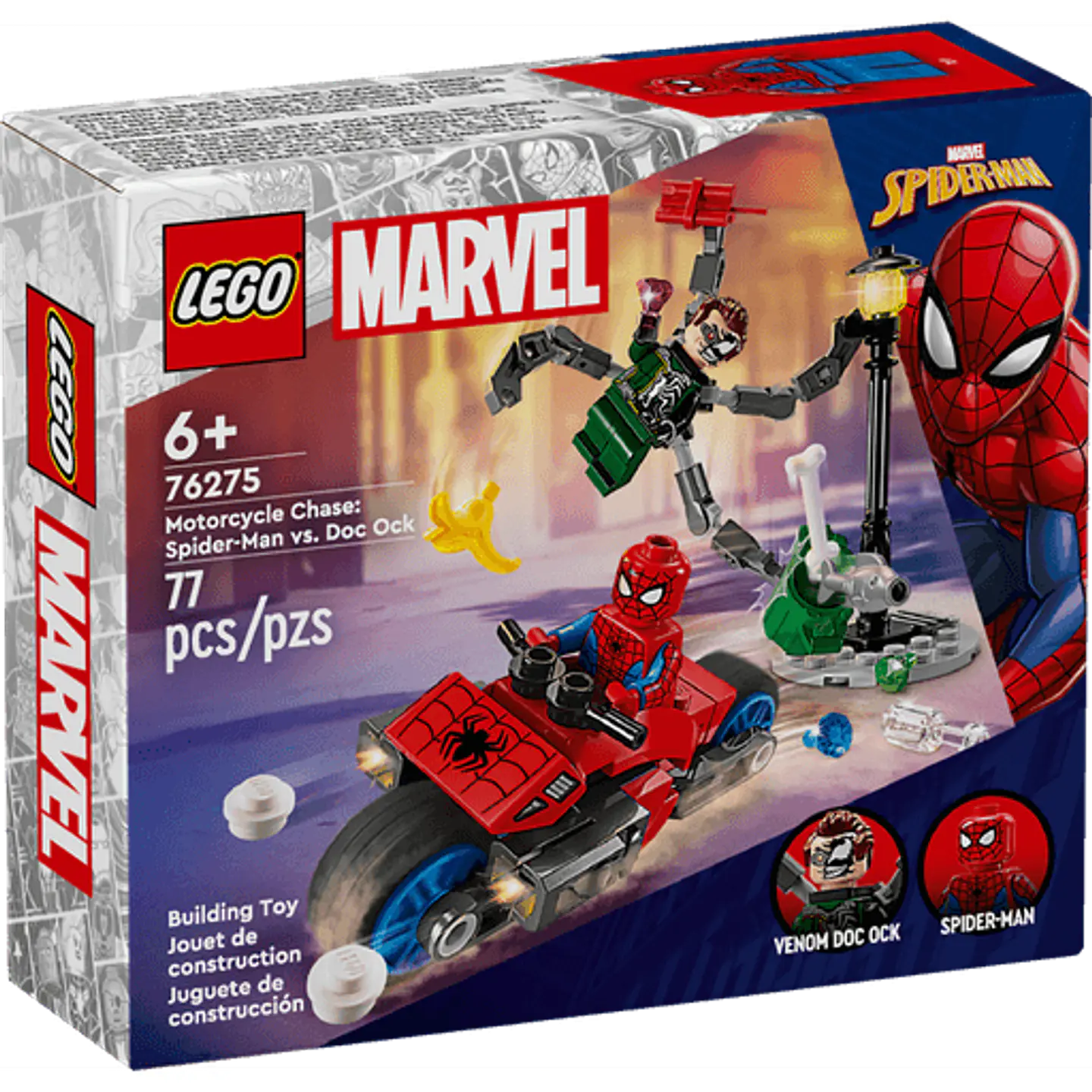 LEGO 76275 Persecución en Moto: Spider-Man vs. Doc Ock 1