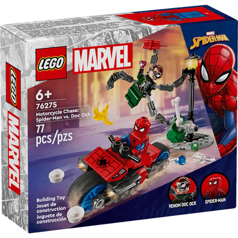 LEGO 76275 Persecución en Moto: Spider-Man vs. Doc Ock 1