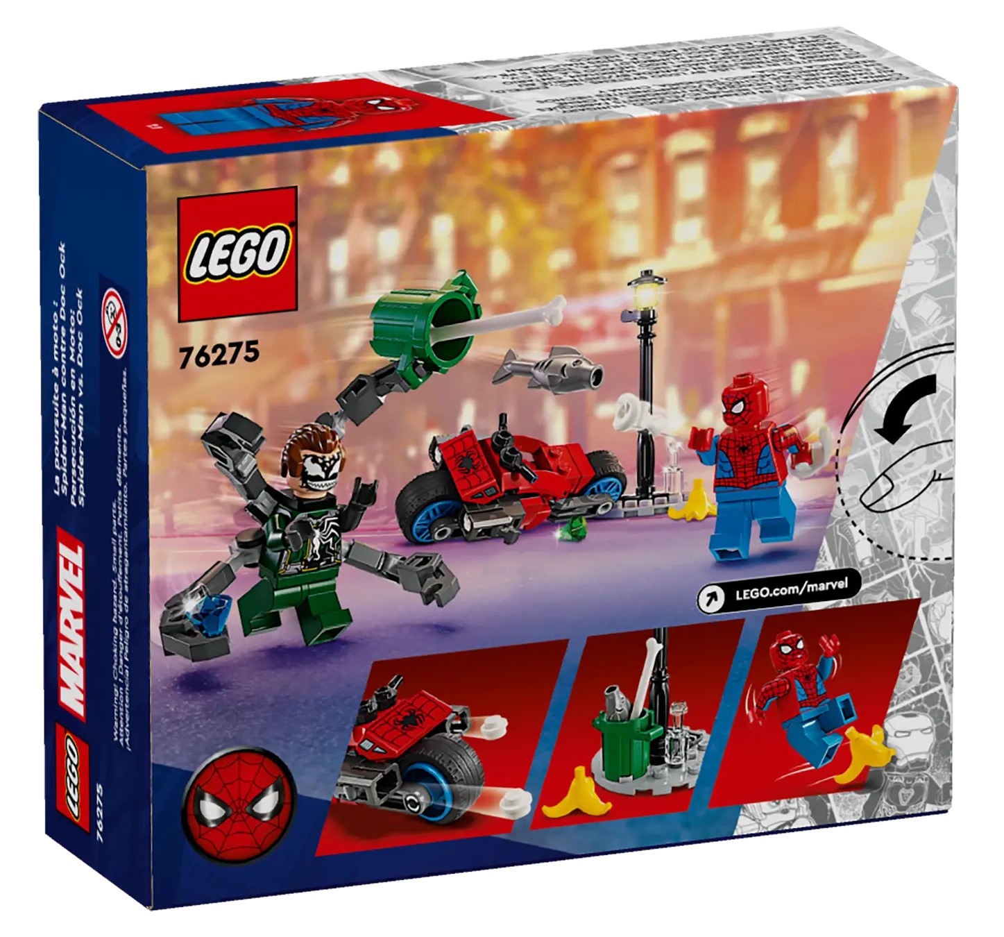 LEGO 76275 Persecucion en Moto Spider Man vs. Doc Ock