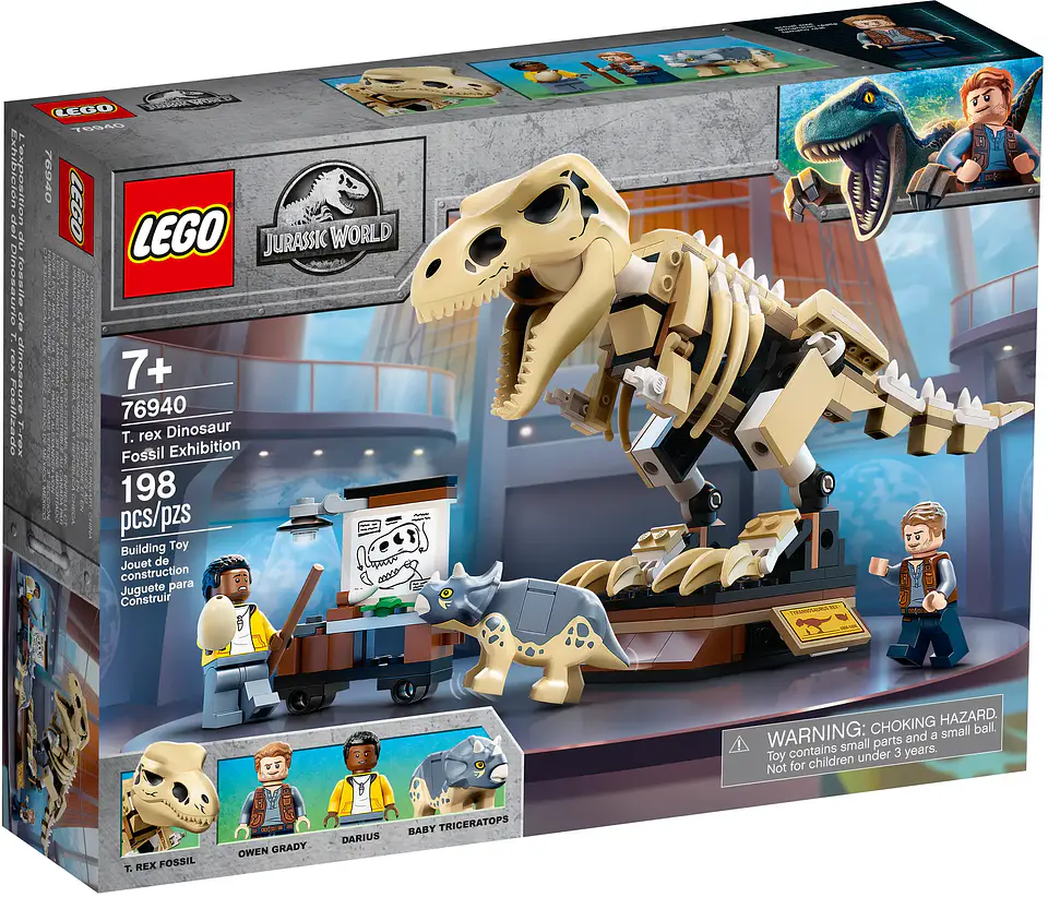 LEGO 76940: Exposición del Dinosaurio T. rex Fosilizado 1