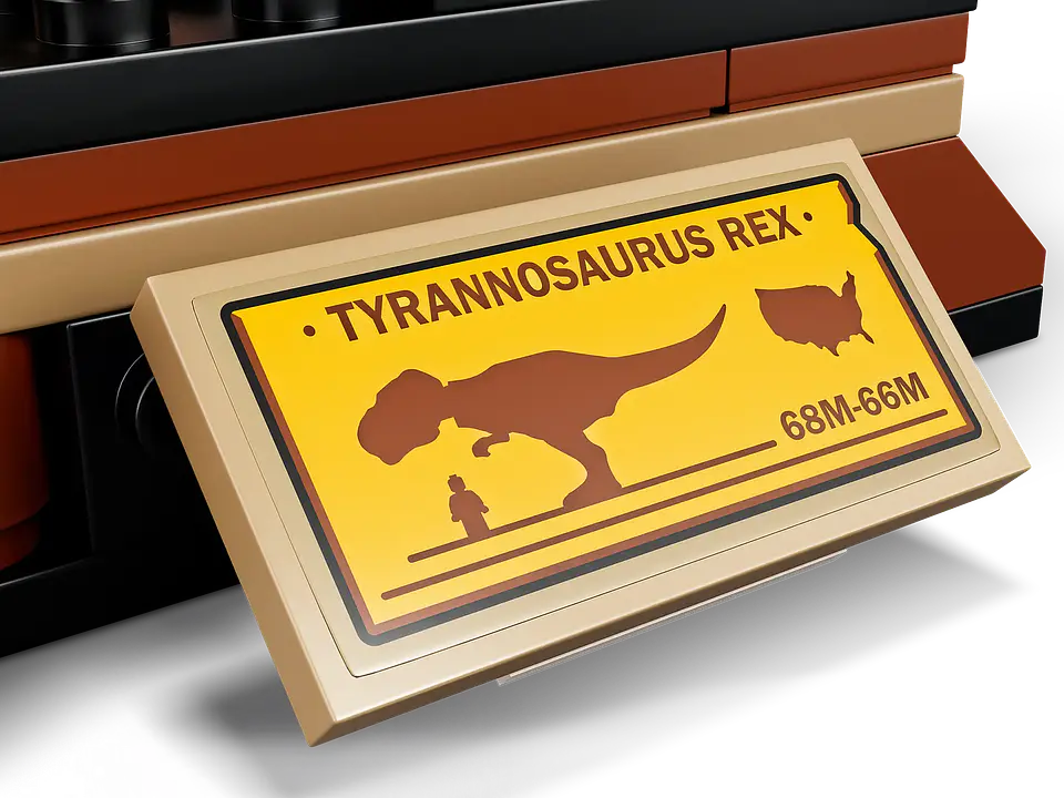LEGO 76940: Exposición del Dinosaurio T. rex Fosilizado 6