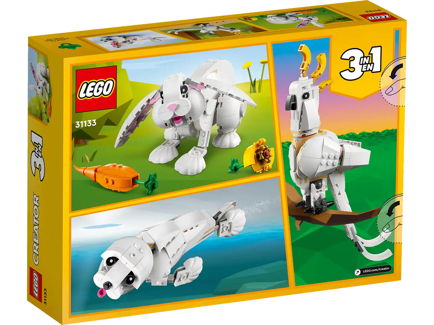 LEGO 31133: Conejo Blanco 5