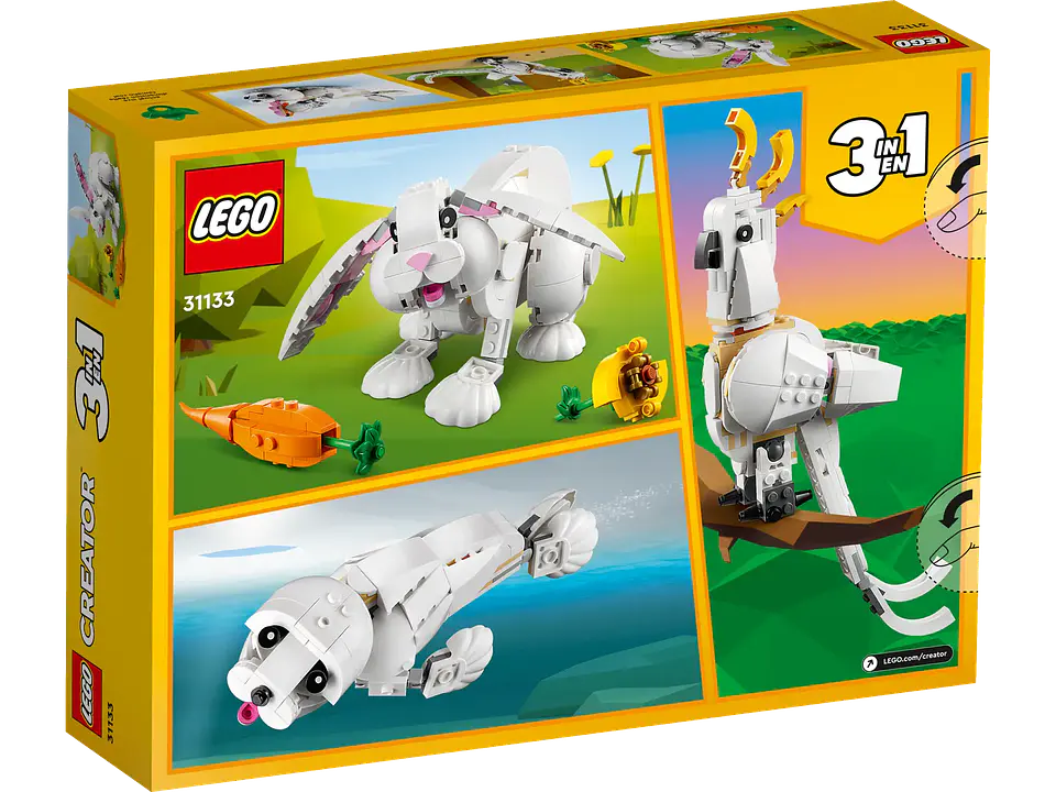 LEGO 31133: Conejo Blanco 5