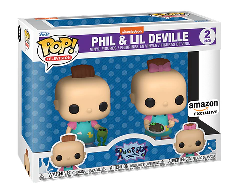 Funko Pop! Phil & Lil Deville 2Pack  - Rugrats (Caja con detalle)