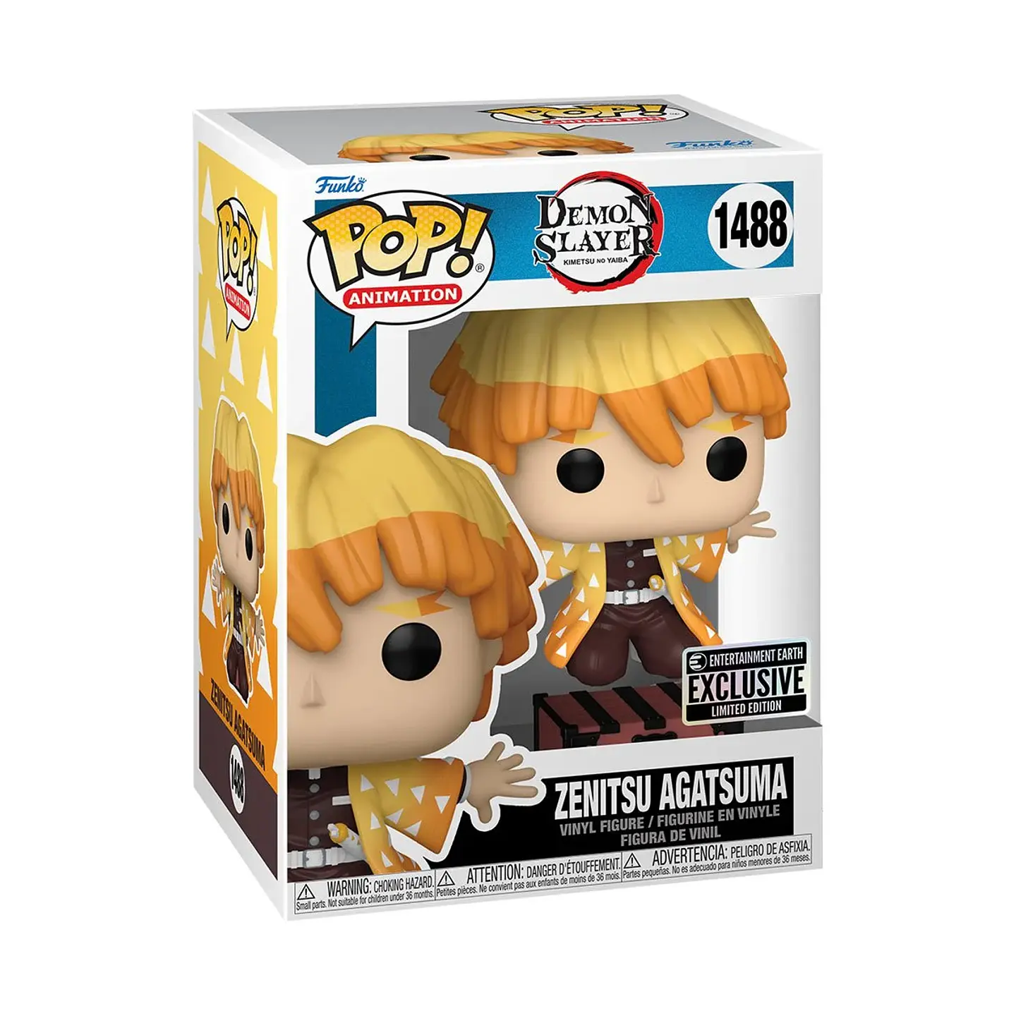Funko Pop! Zenitsu Agatsuma #1488 Entertainment Earth - Demon Slayer 1
