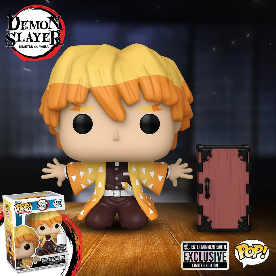 Funko Pop! Zenitsu Agatsuma #1488 Entertainment Earth - Demon Slayer 3