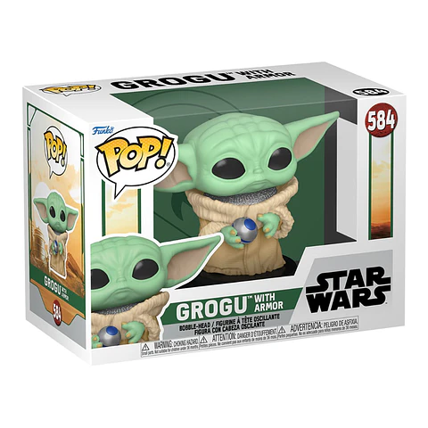 Funko Pop! Grogu with armor #584 - Star Wars: The Book of Boba Fett