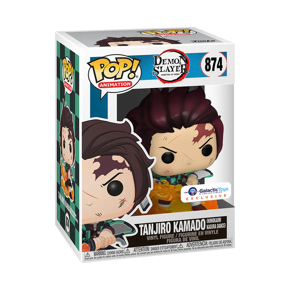 Funko Pop! Tanjiro Kamado (Hinokami Kagura Dance) #874 - Demon Slayer 1