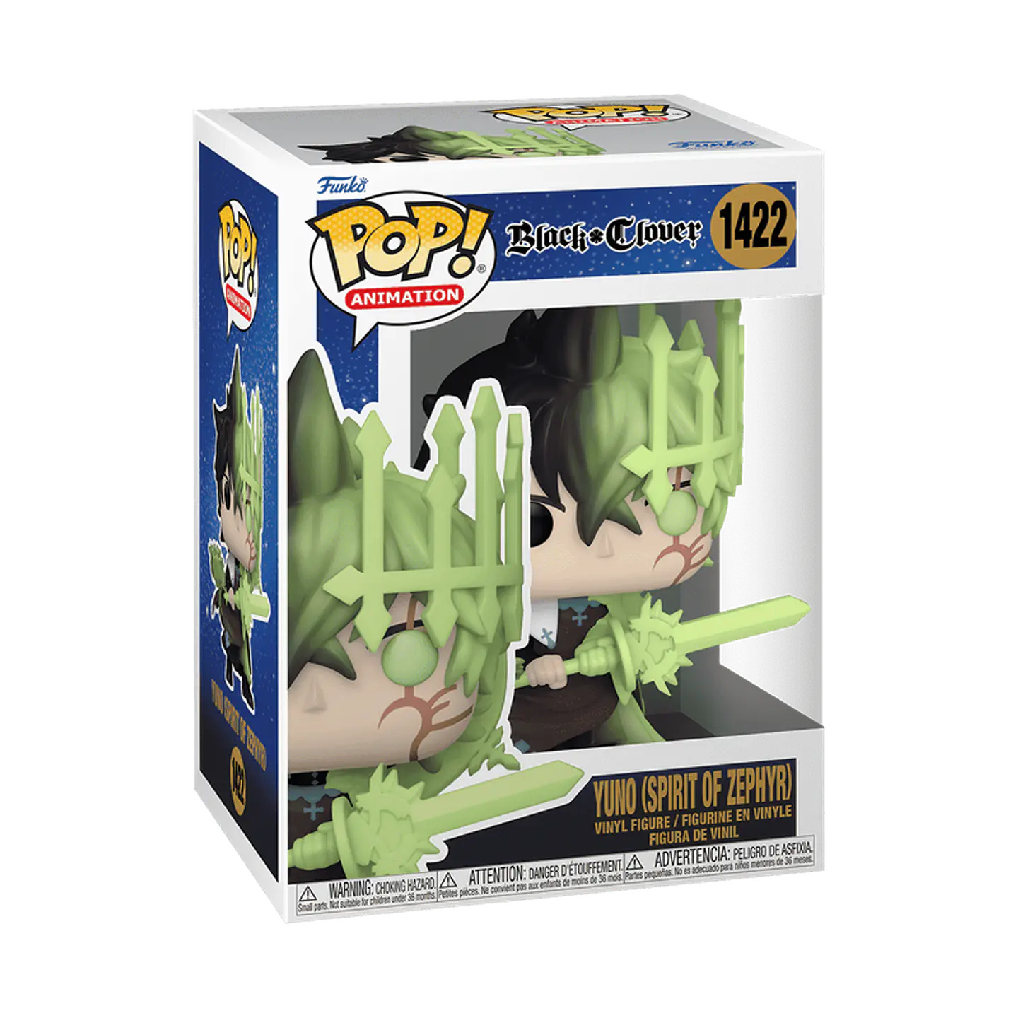 Funko Pop! Yuno (Spirit of Zephyr) #1422 - Black Clover 1
