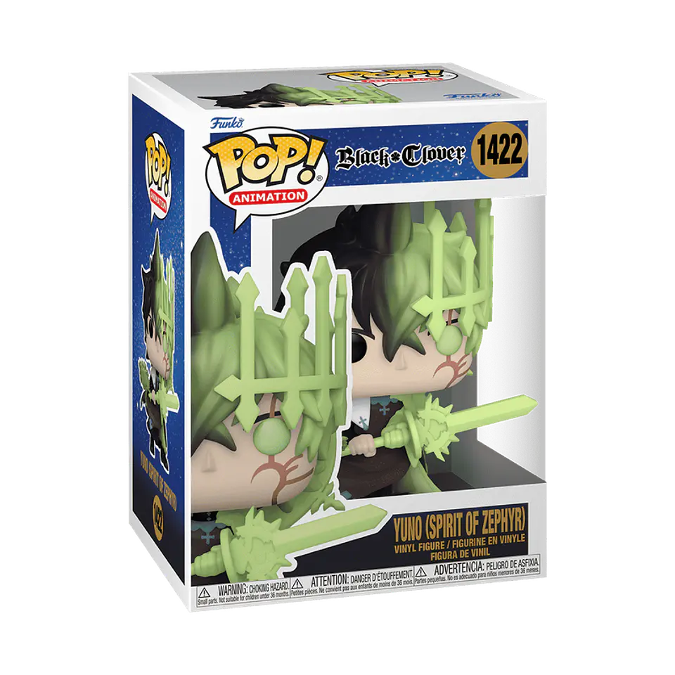 Funko Pop! Yuno (Spirit of Zephyr) #1422 - Black Clover 1