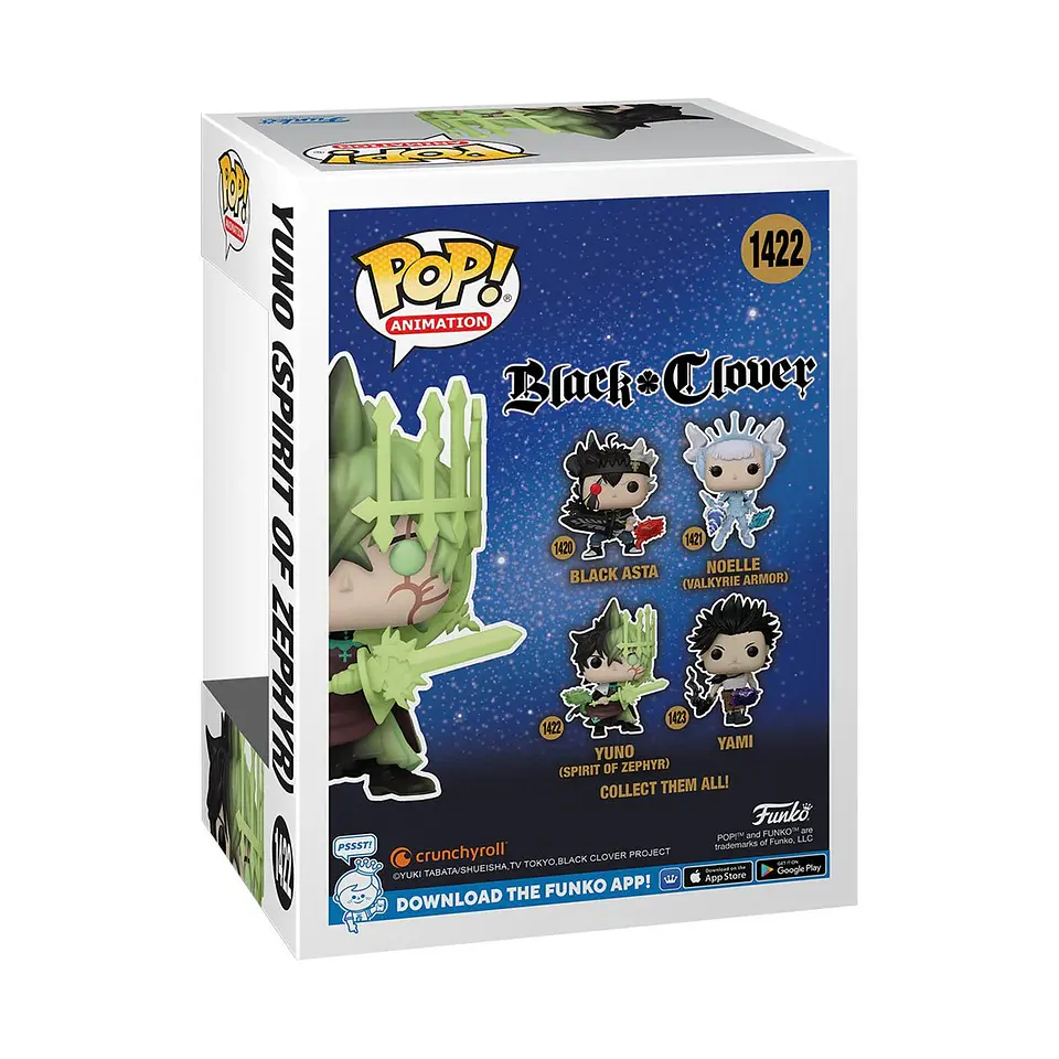 Funko Pop! Yuno (Spirit of Zephyr) #1422 - Black Clover 3