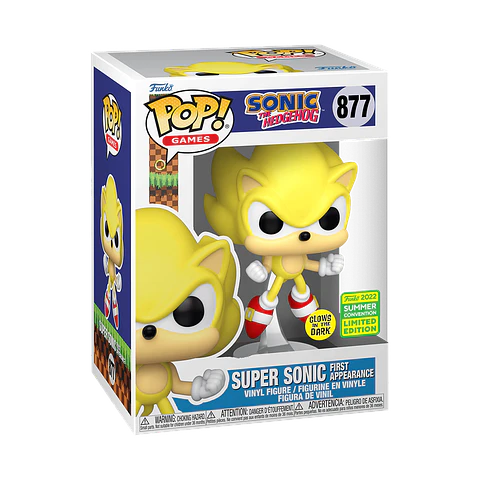 Funko Pop! Super Sonic (First Appearance) #877 Glows in the dark - Sonic The Hedgehog