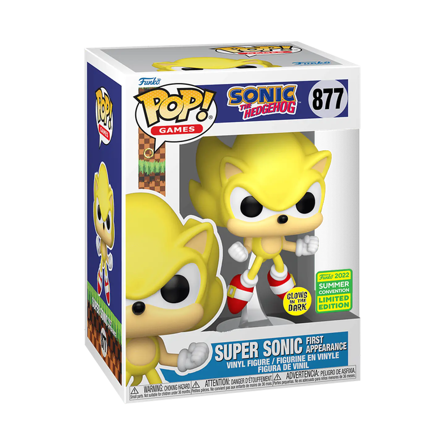 Funko Pop! Super Sonic (First Appearance) #877 Glows in the dark - Sonic The Hedgehog 1